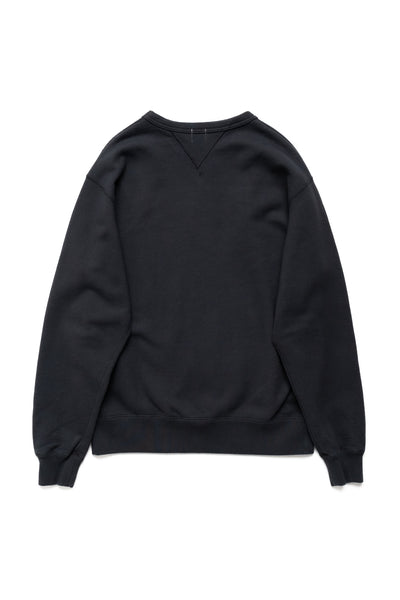 SZ Vintage Pinborder Knit Double V Sweatshirt - A. Black