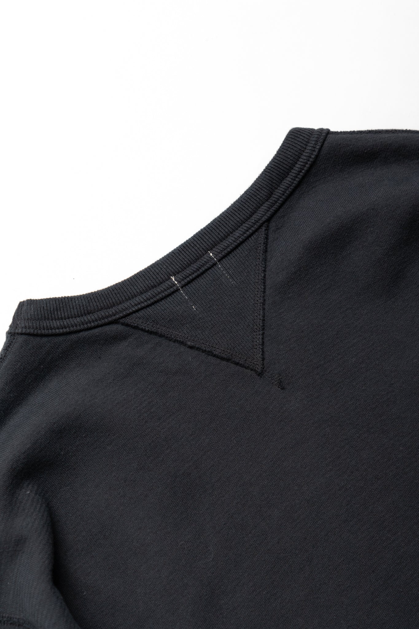 SZ Vintage Pinborder Knit Double V Sweatshirt - A. Black