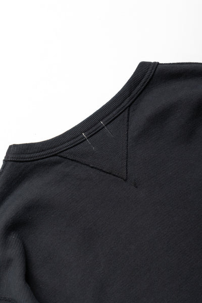 SZ Vintage Pinborder Knit Double V Sweatshirt - A. Black