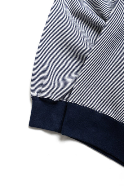SZ Vintage Pinborder Knit Hoodie - R. Navy