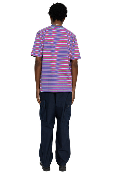 Pocket Tee Multi Stripe - Purple