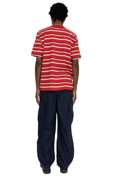 Pocket Tee Multi Stripe - Red