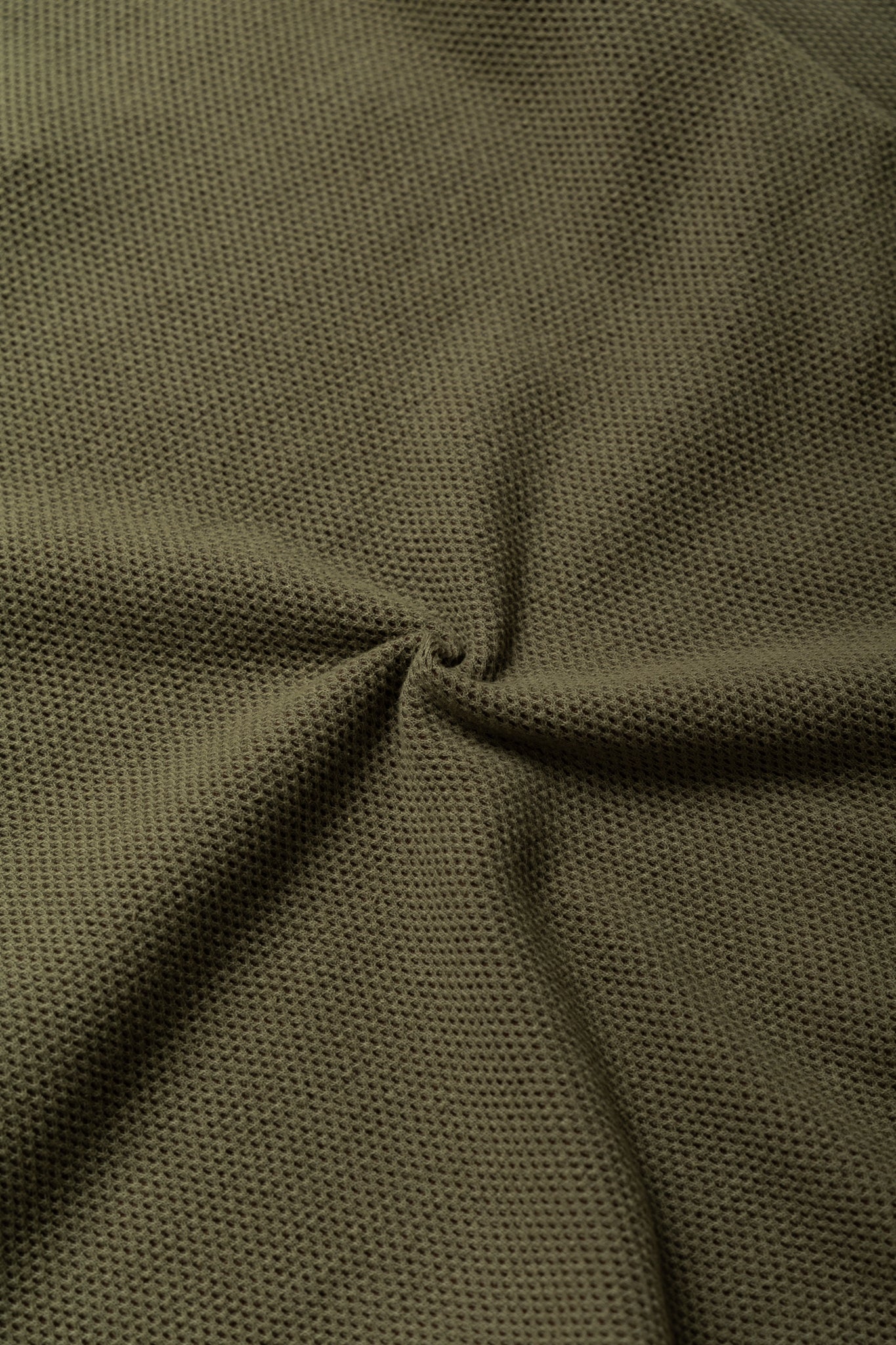 Double Face Hex Honeycomb Crewneck Thermal - A. Olive