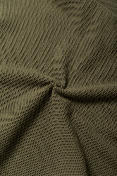 Double Face Hex Honeycomb Crewneck Thermal - A. Olive