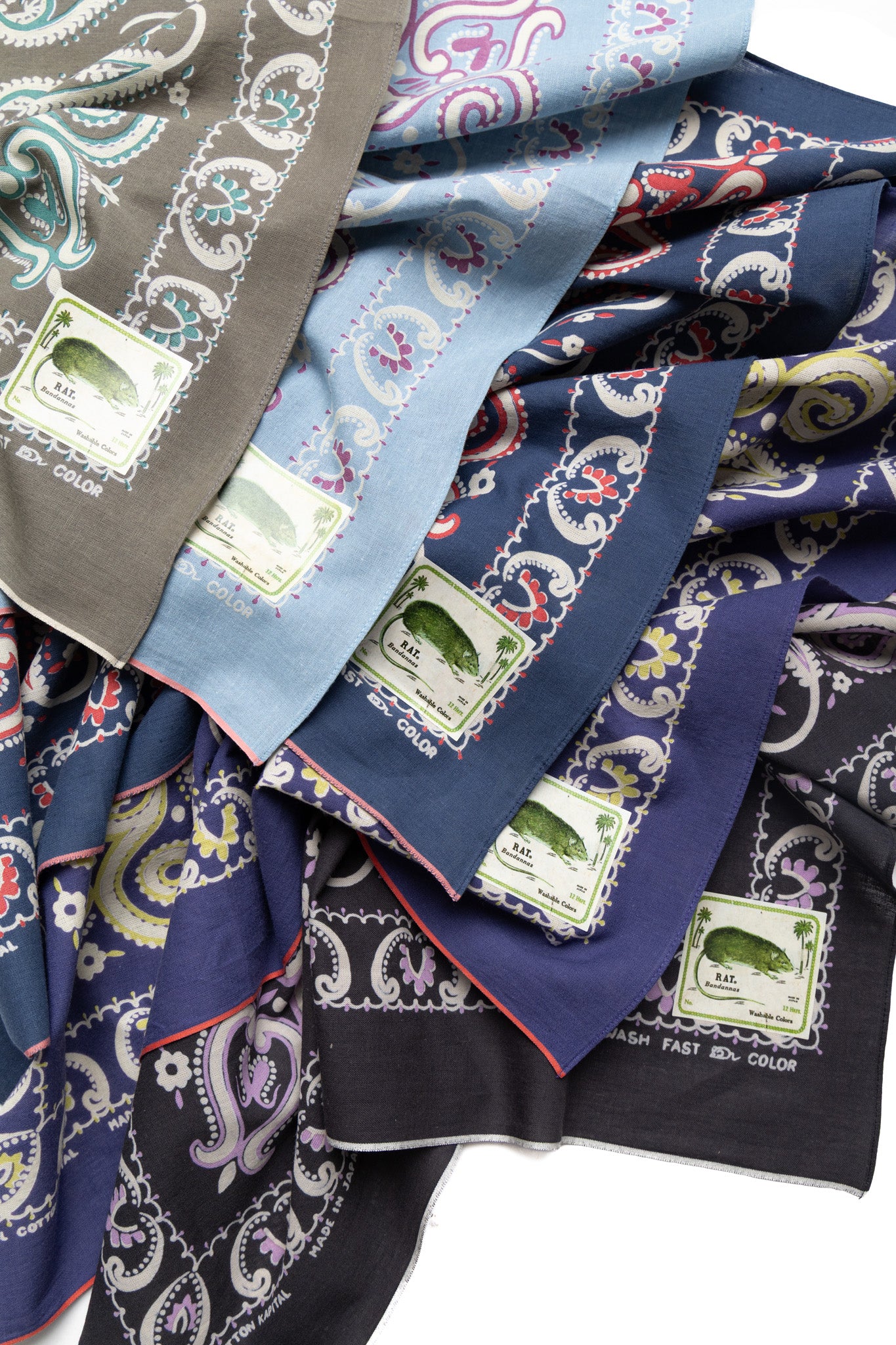 Fastcolor Selvedge Bandana (Paisley) 20x20