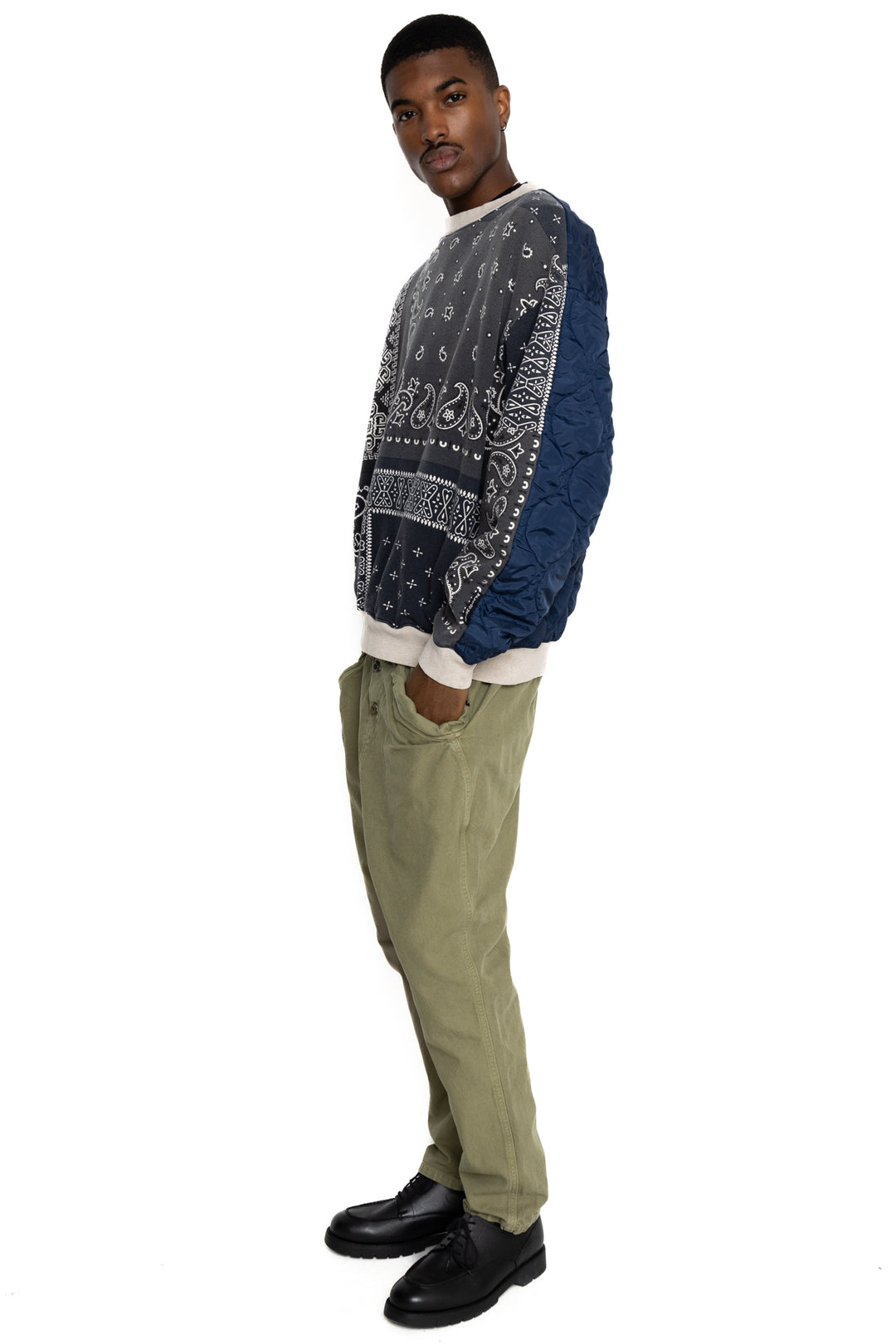 Kapital Light Canvas SAROUEL NOUVELLE Pants - Khaki – BLUE