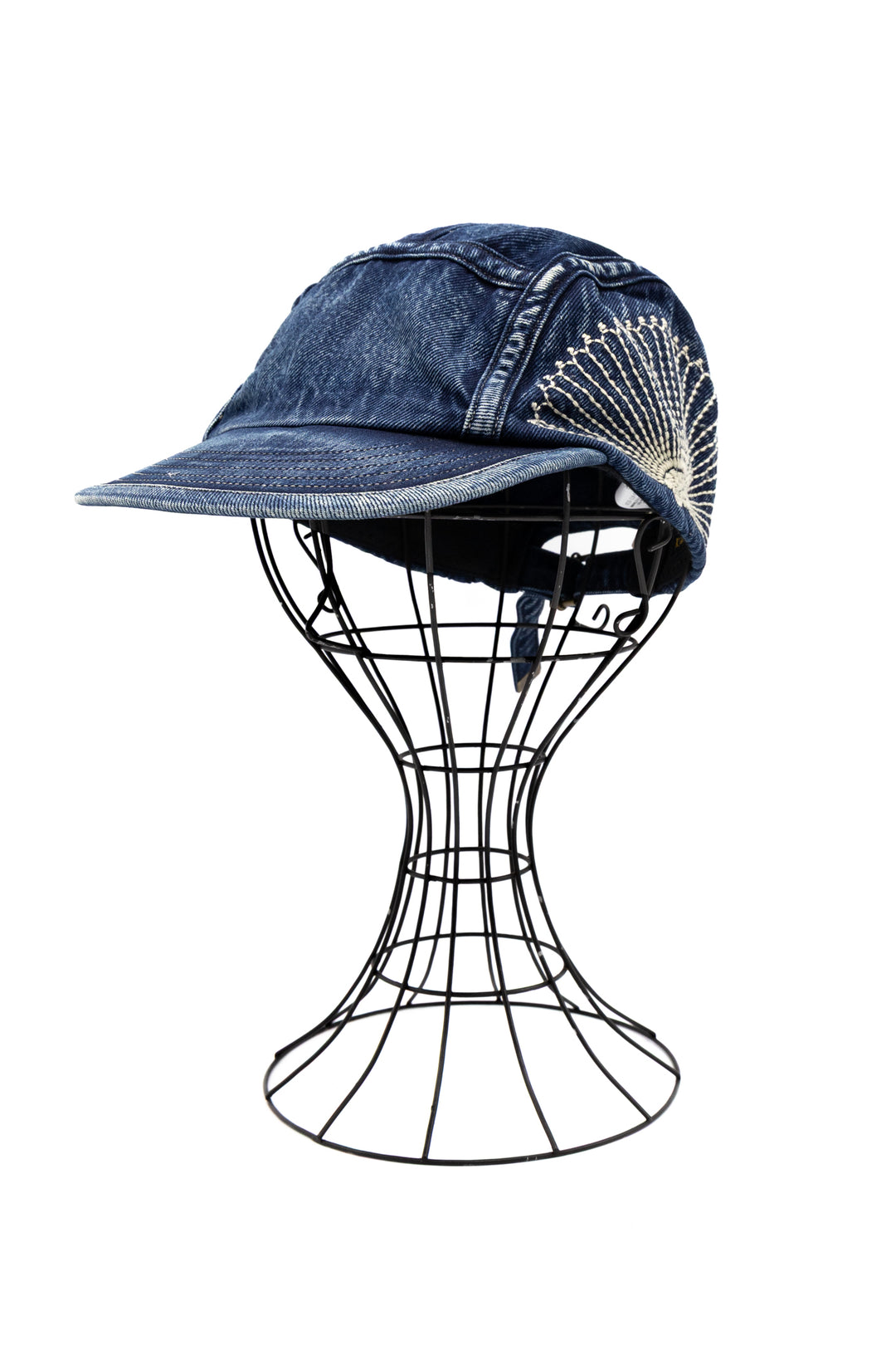 Kapital 10oz IDGxIDG Denim Camp Cap (FUROSHIKI Embroidery) – BLUE