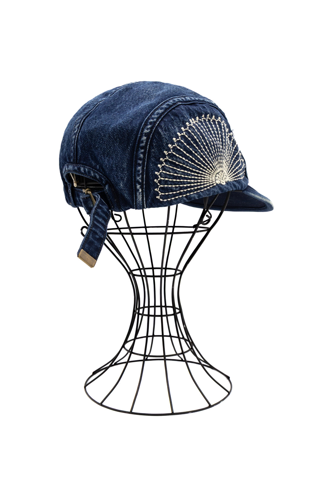 Kapital 10oz IDGxIDG Denim Camp Cap (FUROSHIKI Embroidery) – BLUE