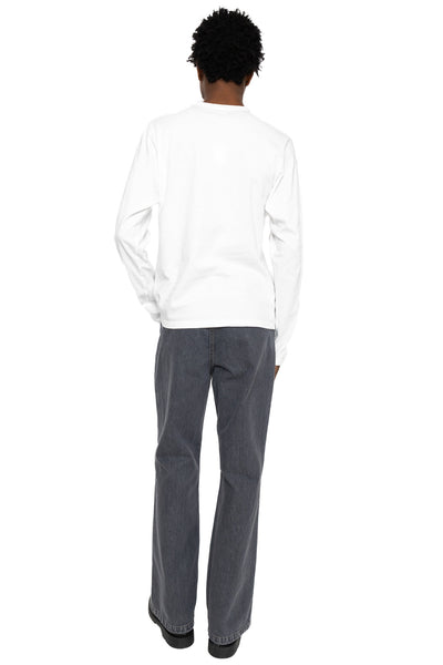 20/-Jersey Long Sleeve T (Concho Belt Sleeve) - White