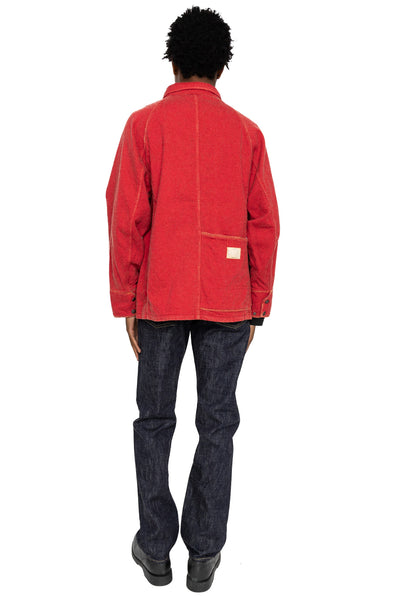 Twill Aging Wool CACTUS Coverall - Fade Red