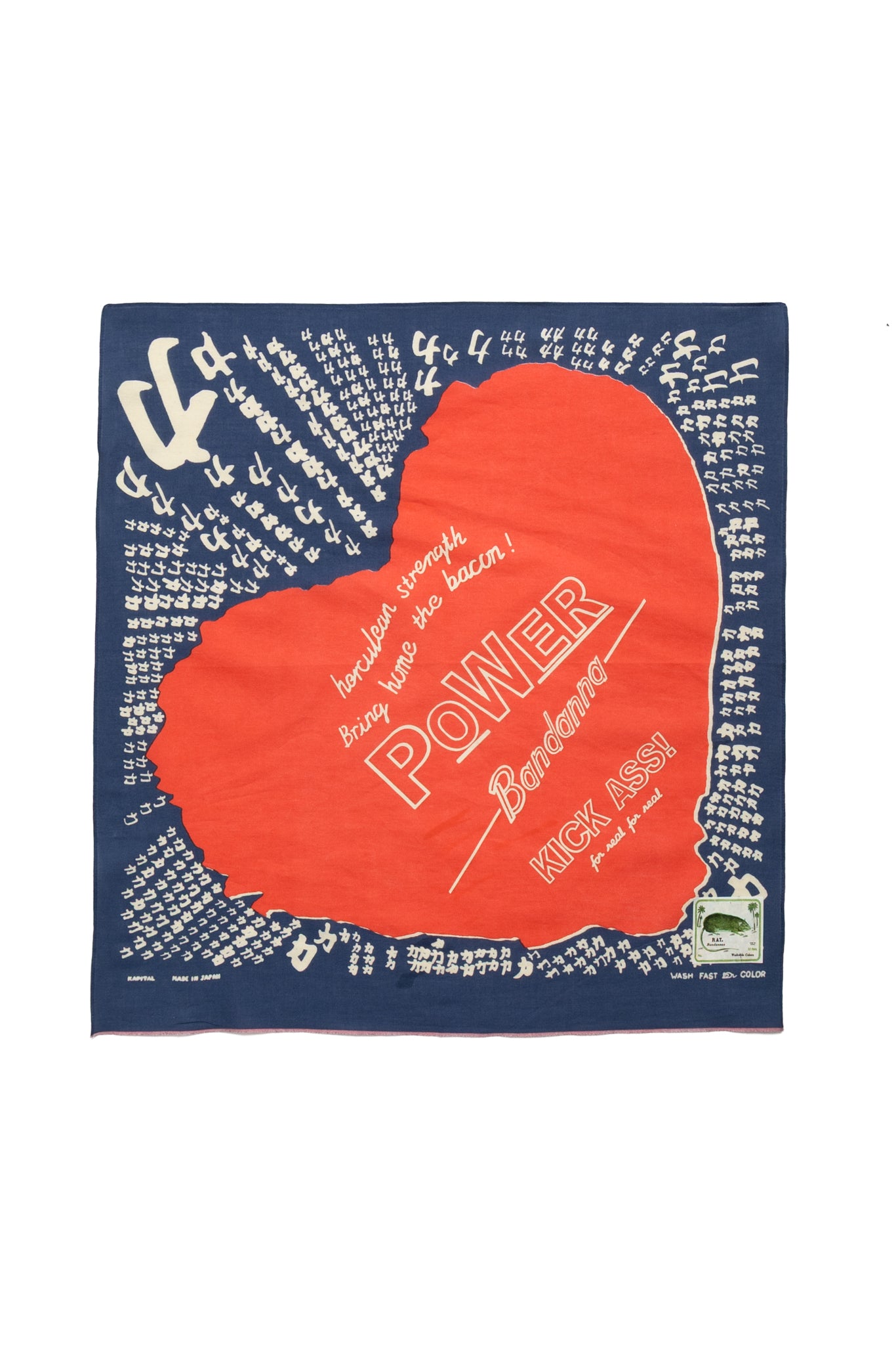 Fastcolor Selvedge Bandana (LOVE POWER)