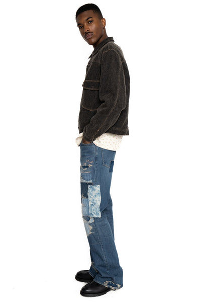 Twill Aging Wool 1st Jacket - Charcoal