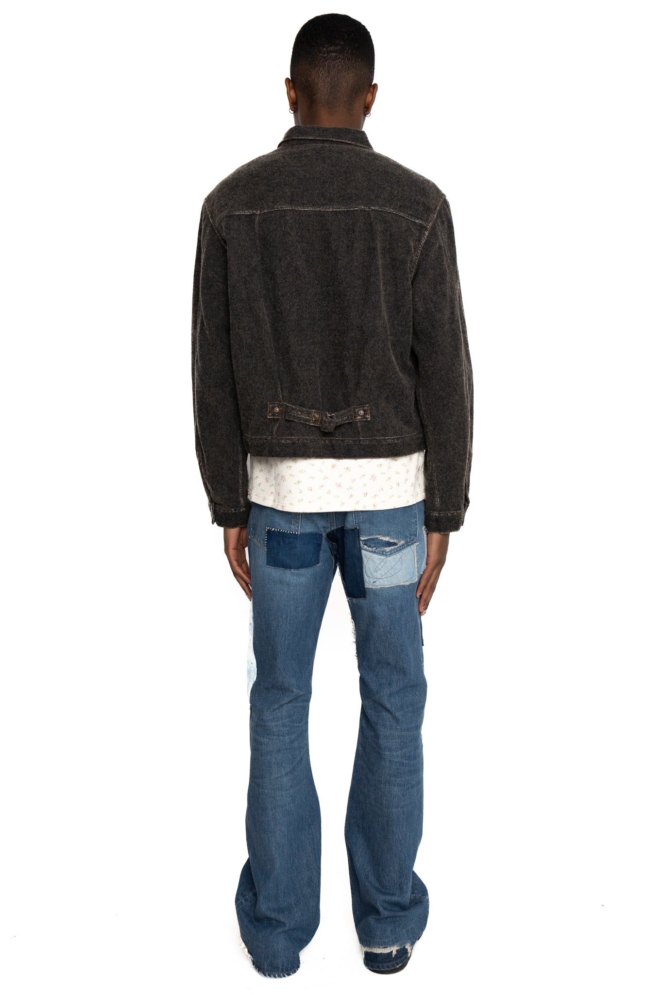 Twill Aging Wool 1st Jacket - Charcoal