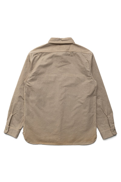 Old Japanese Twill Work Shirt Uneven Dye - Blue in Green Exclusive