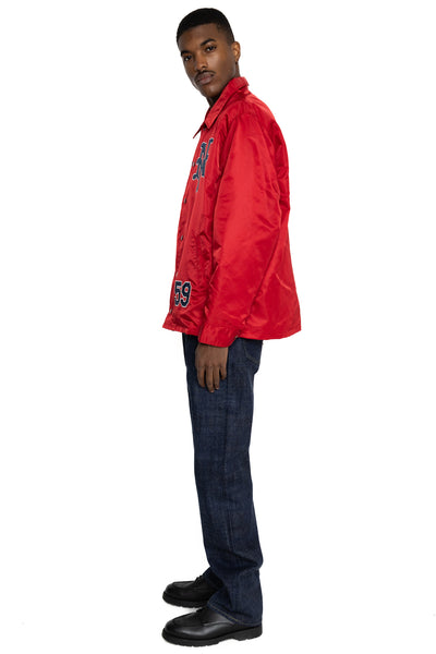 WHITESVILLE Nylon Coach Jacket  - Red