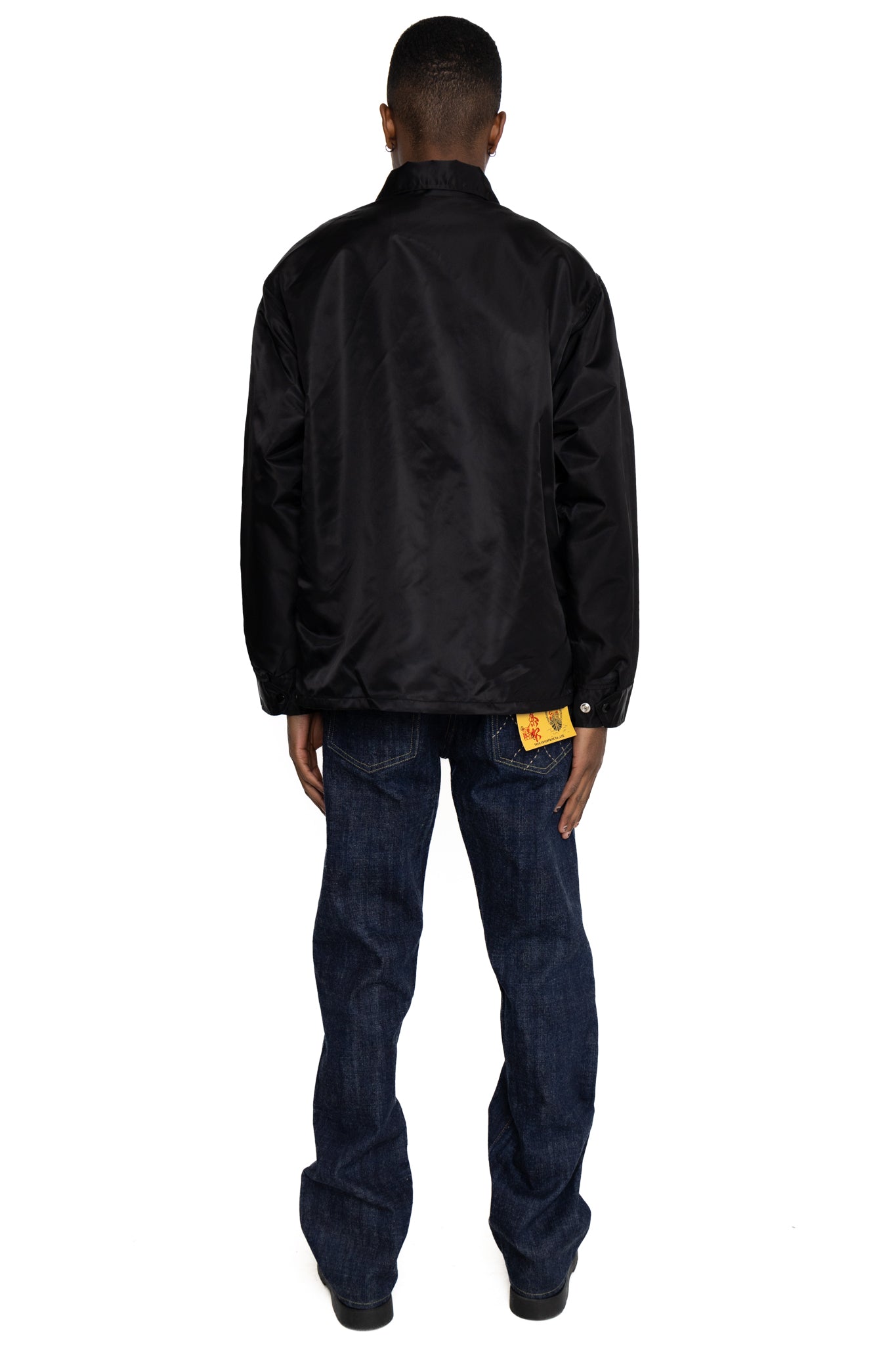WHITESVILLE Nylon Coach Jacket  - Black