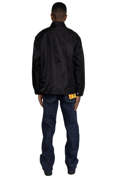 WHITESVILLE Nylon Coach Jacket  - Black