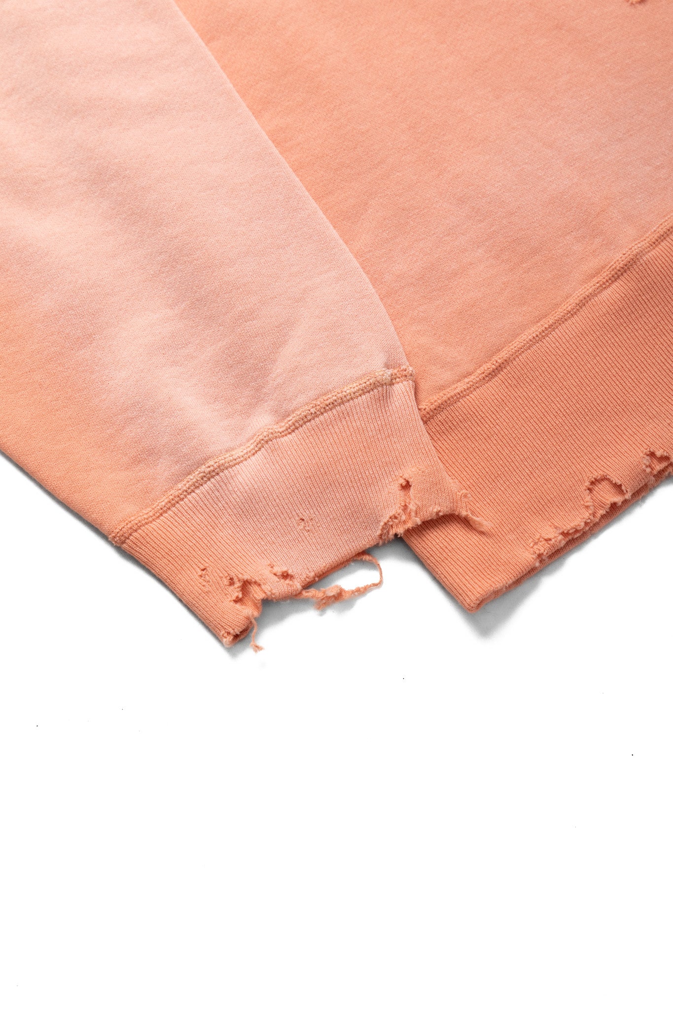Fading Raglan Sleeve Sweatshirt - Salmon Pink