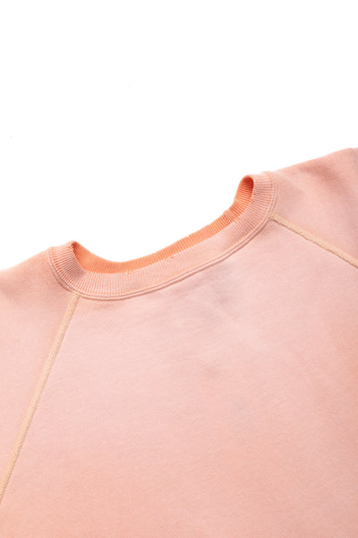 Fading Raglan Sleeve Sweatshirt - Salmon Pink