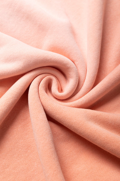 Fading Raglan Sleeve Sweatshirt - Salmon Pink
