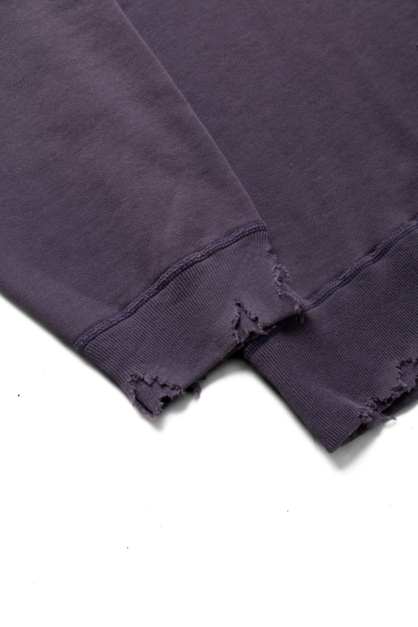 Fading Raglan Sleeve Sweatshirt - Egg Plant