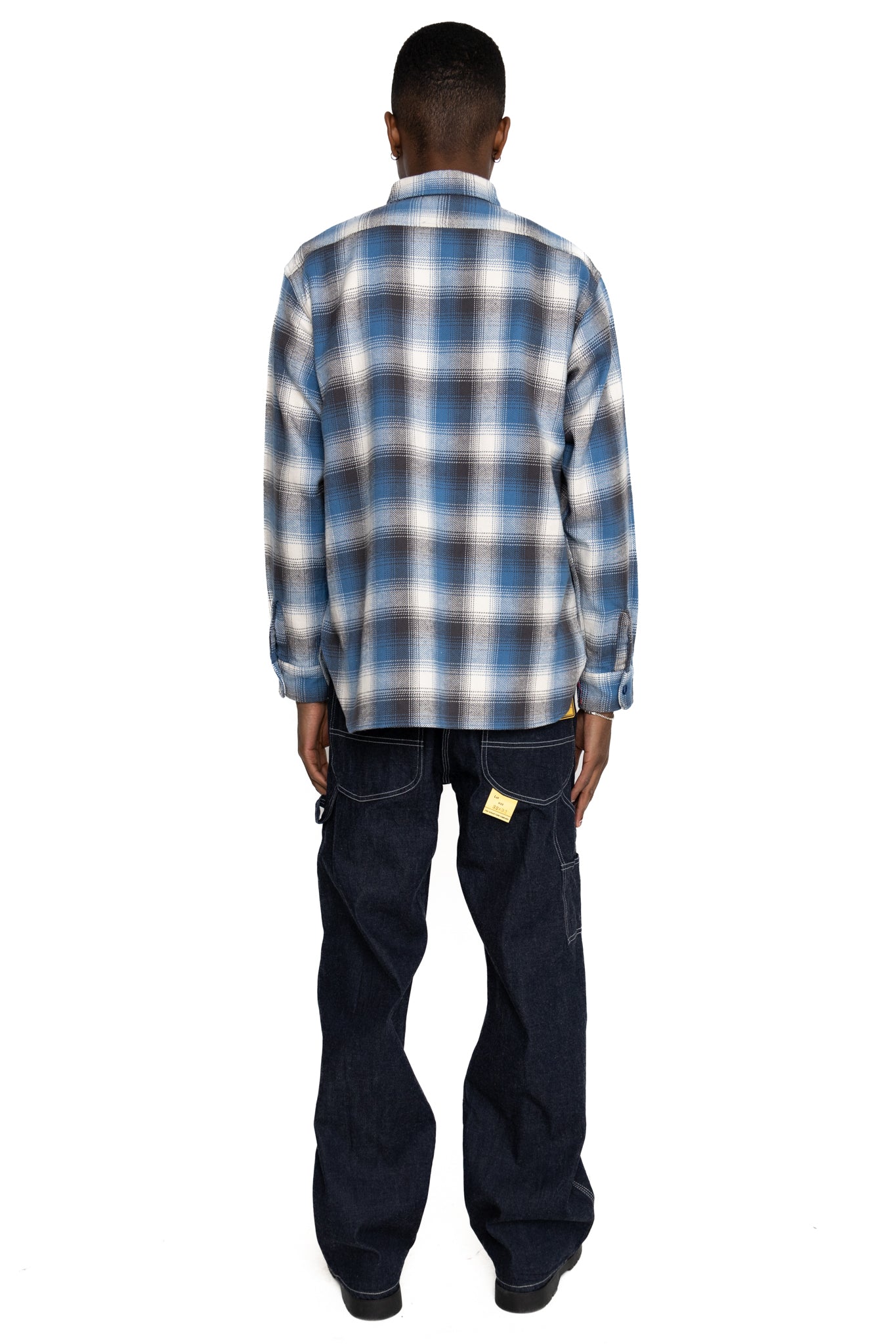 Twill Check Work Shirt - Blue