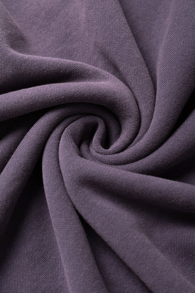 Fading Raglan Sleeve Sweatshirt - Egg Plant