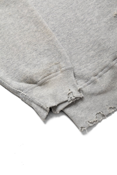 Fading Raglan Sleeve Sweatshirt - Heather Grey
