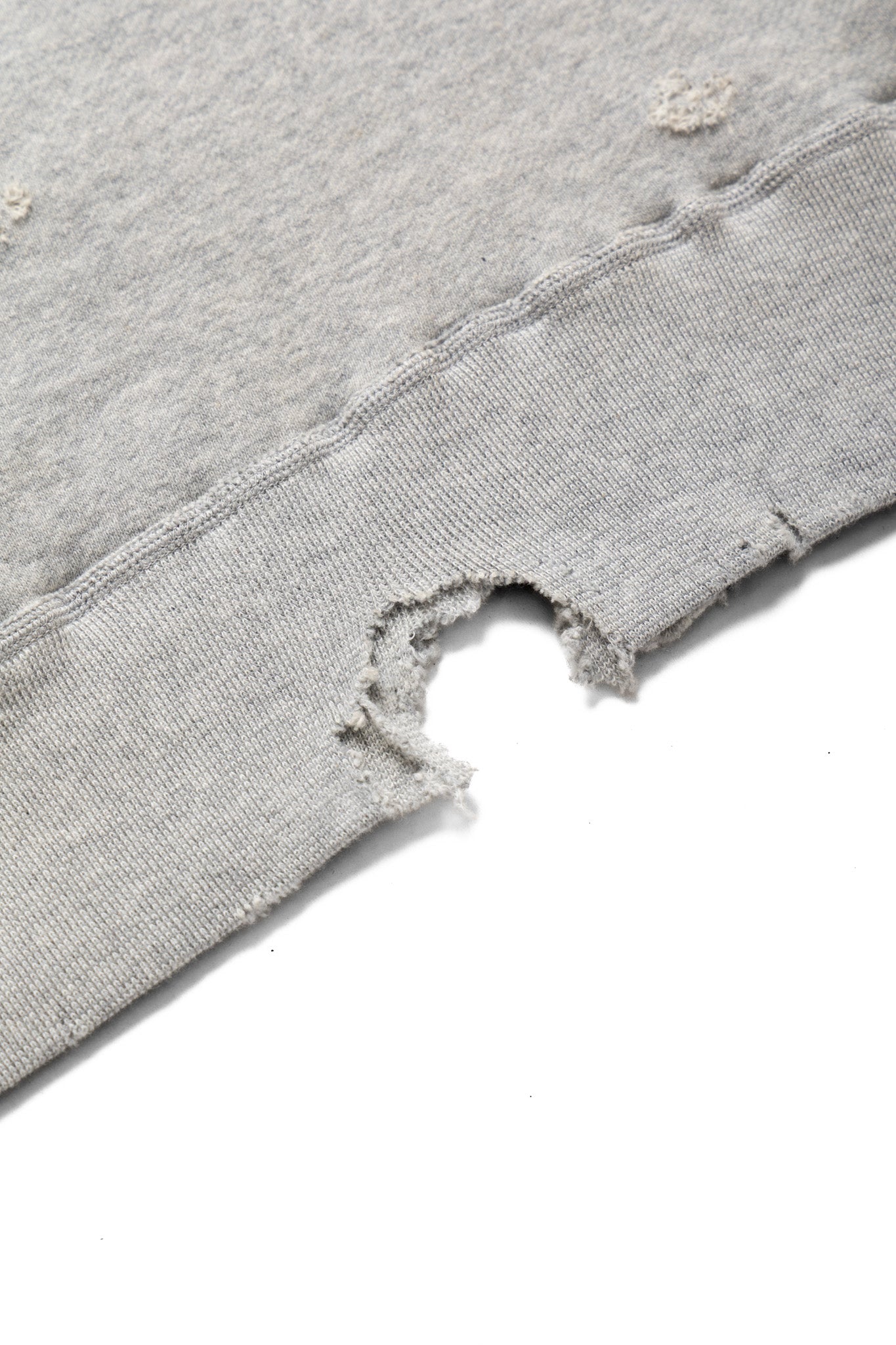 Fading Raglan Sleeve Sweatshirt - Heather Grey