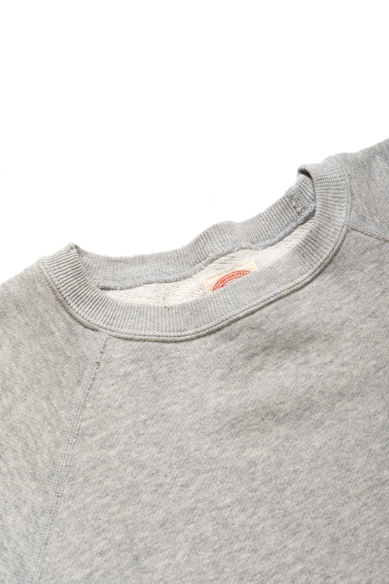Fading Raglan Sleeve Sweatshirt - Heather Grey