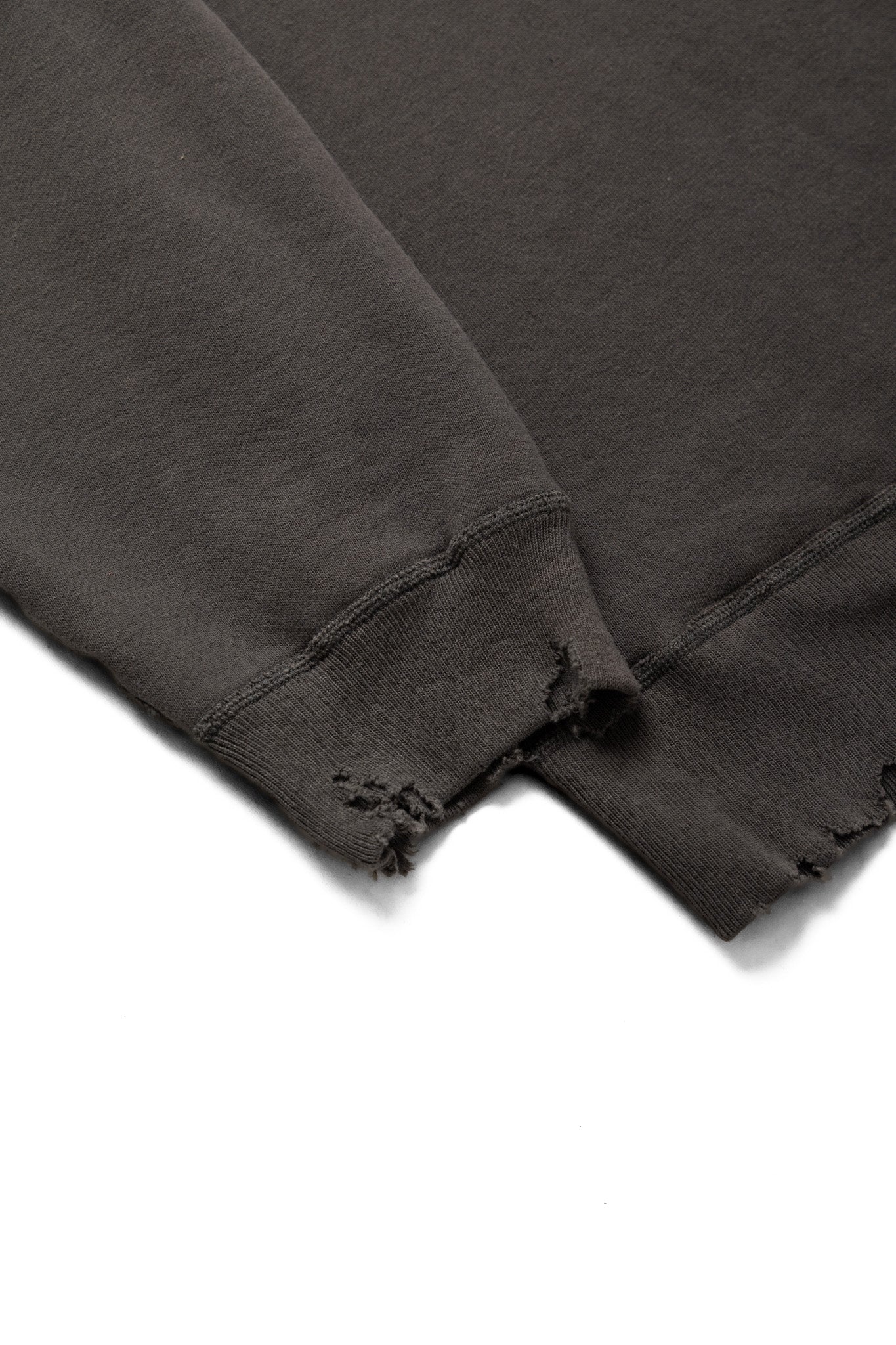 Fading Raglan Sleeve Sweatshirt - Black