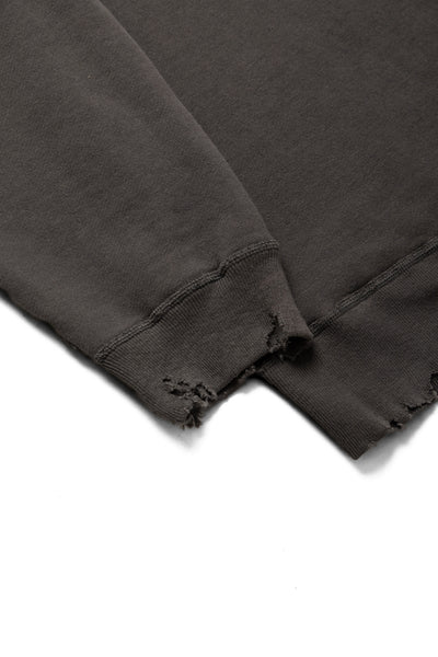 Fading Raglan Sleeve Sweatshirt - Black