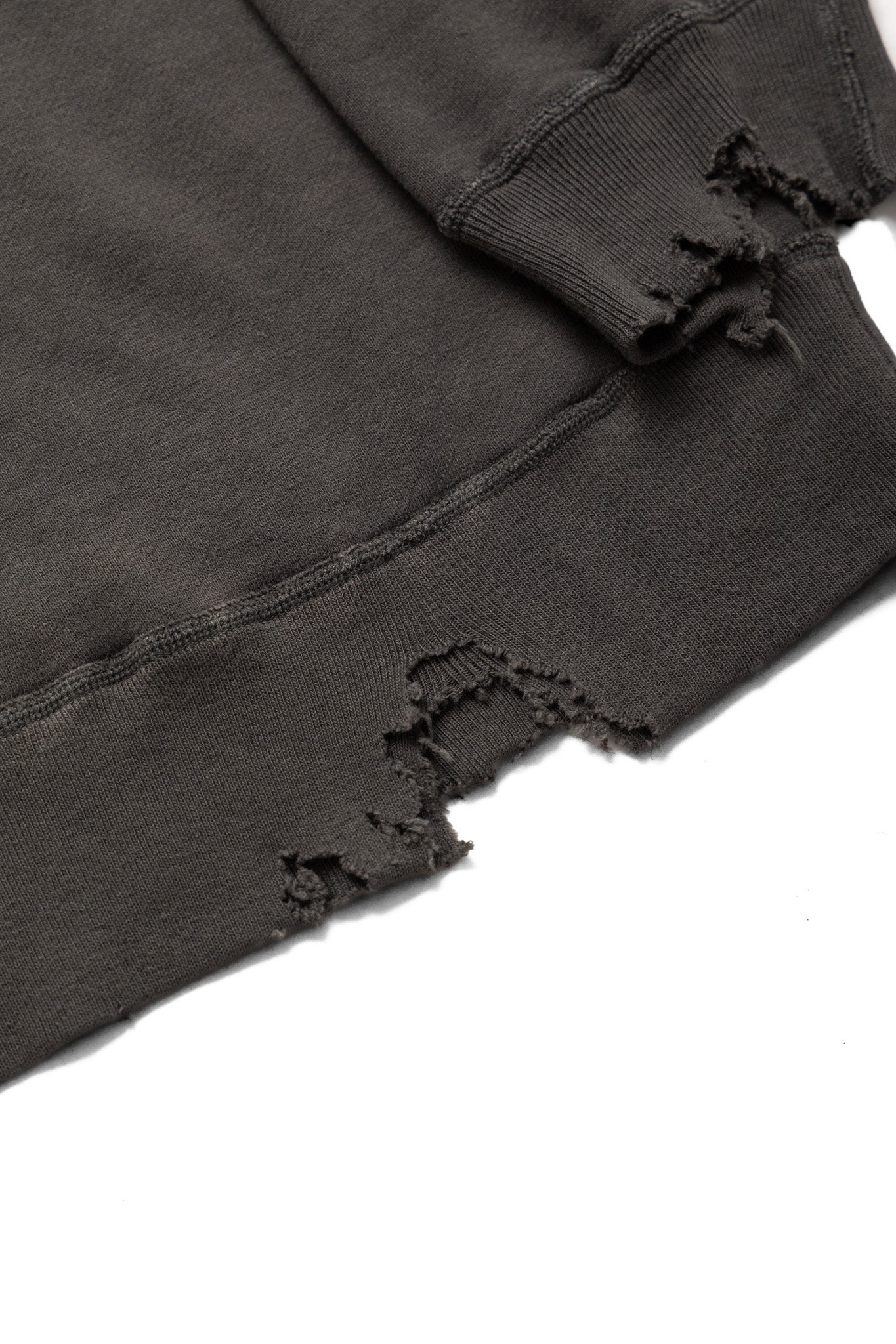 Fading Raglan Sleeve Sweatshirt - Black