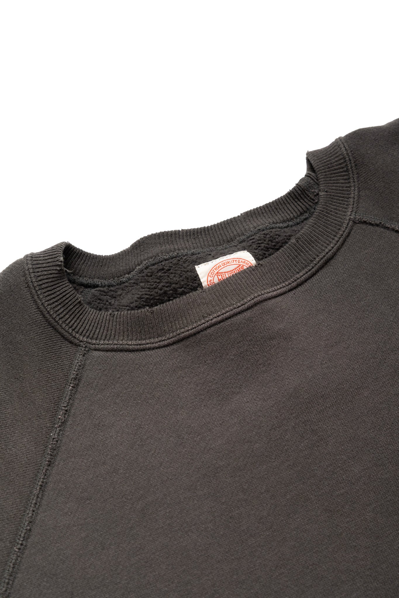 Fading Raglan Sleeve Sweatshirt - Black
