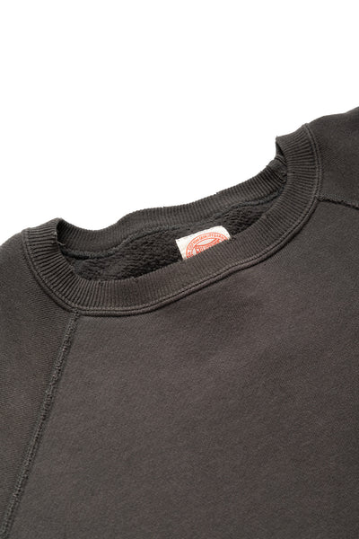 Fading Raglan Sleeve Sweatshirt - Black