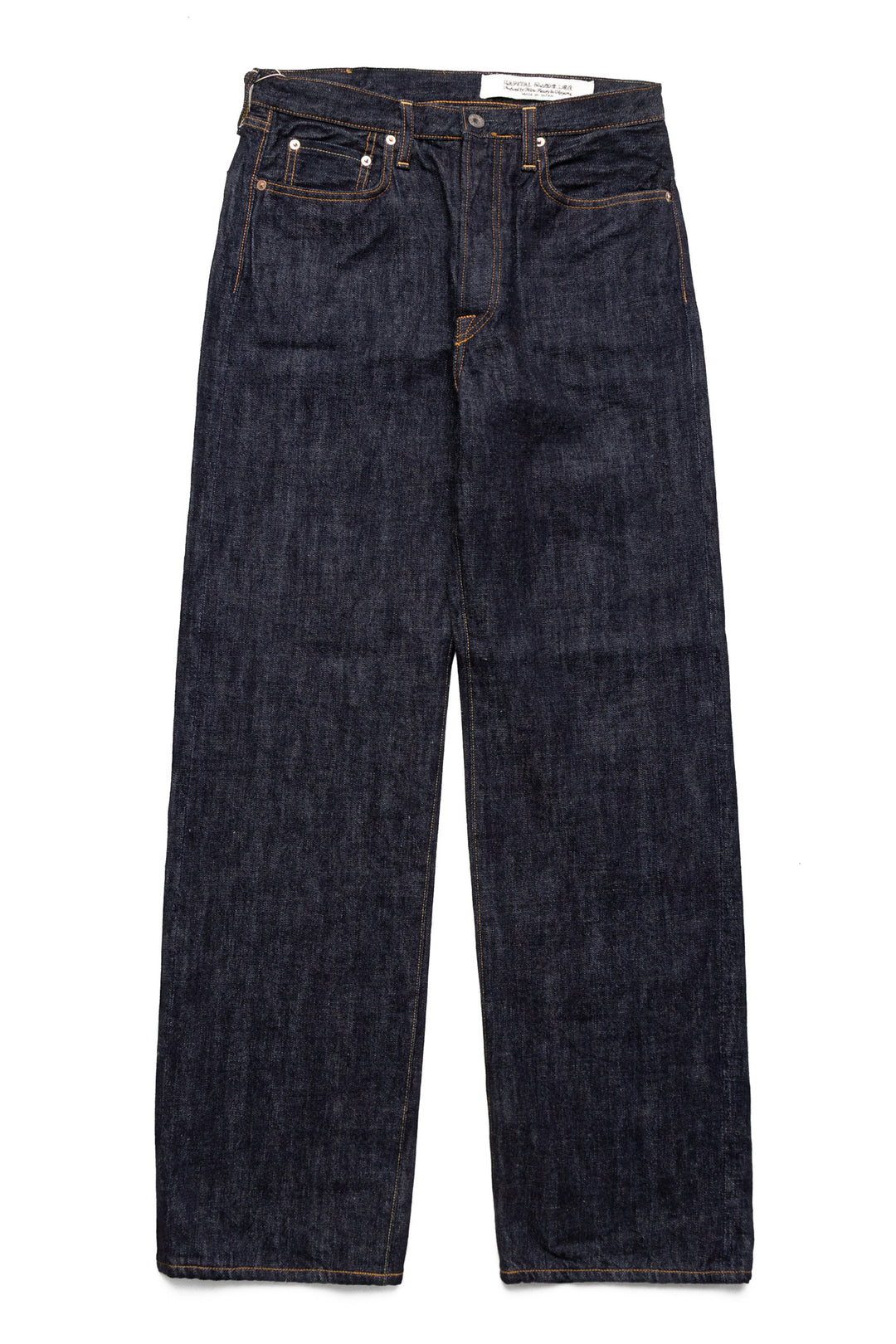 Kapital 13.5oz Zimbabwe Denim 5P MONKEY TH – BLUE IN GREEN SOHO