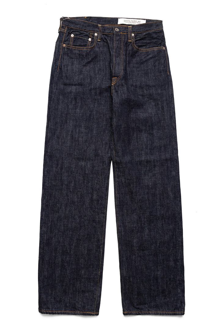 Kapital 13.5oz Zimbabwe Denim 5P MONKEY TH – BLUE IN GREEN SOHO