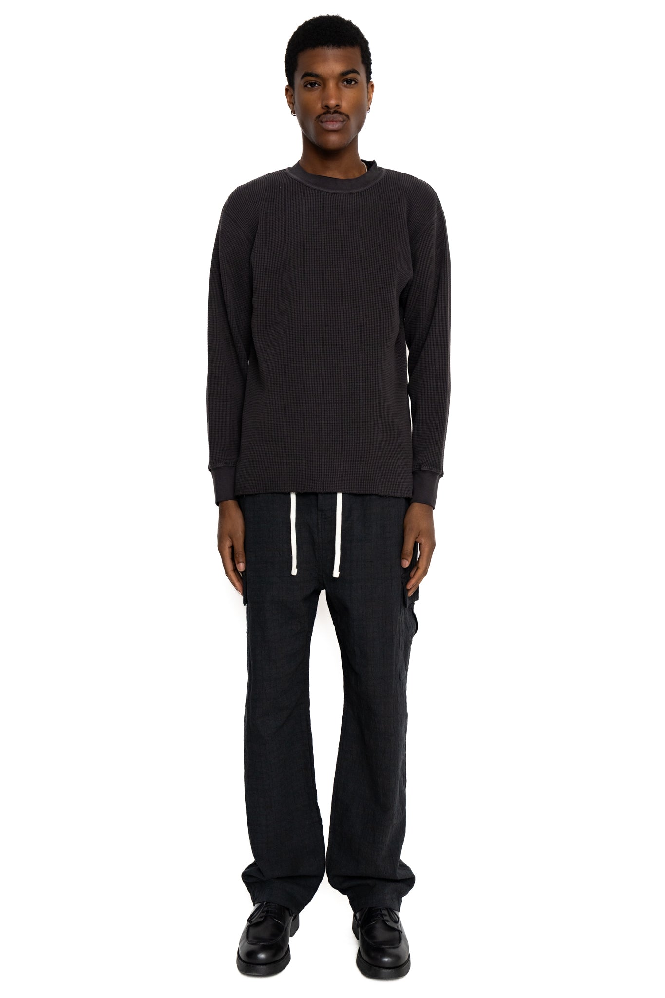 Long Sleeve Thermal - Washed Black