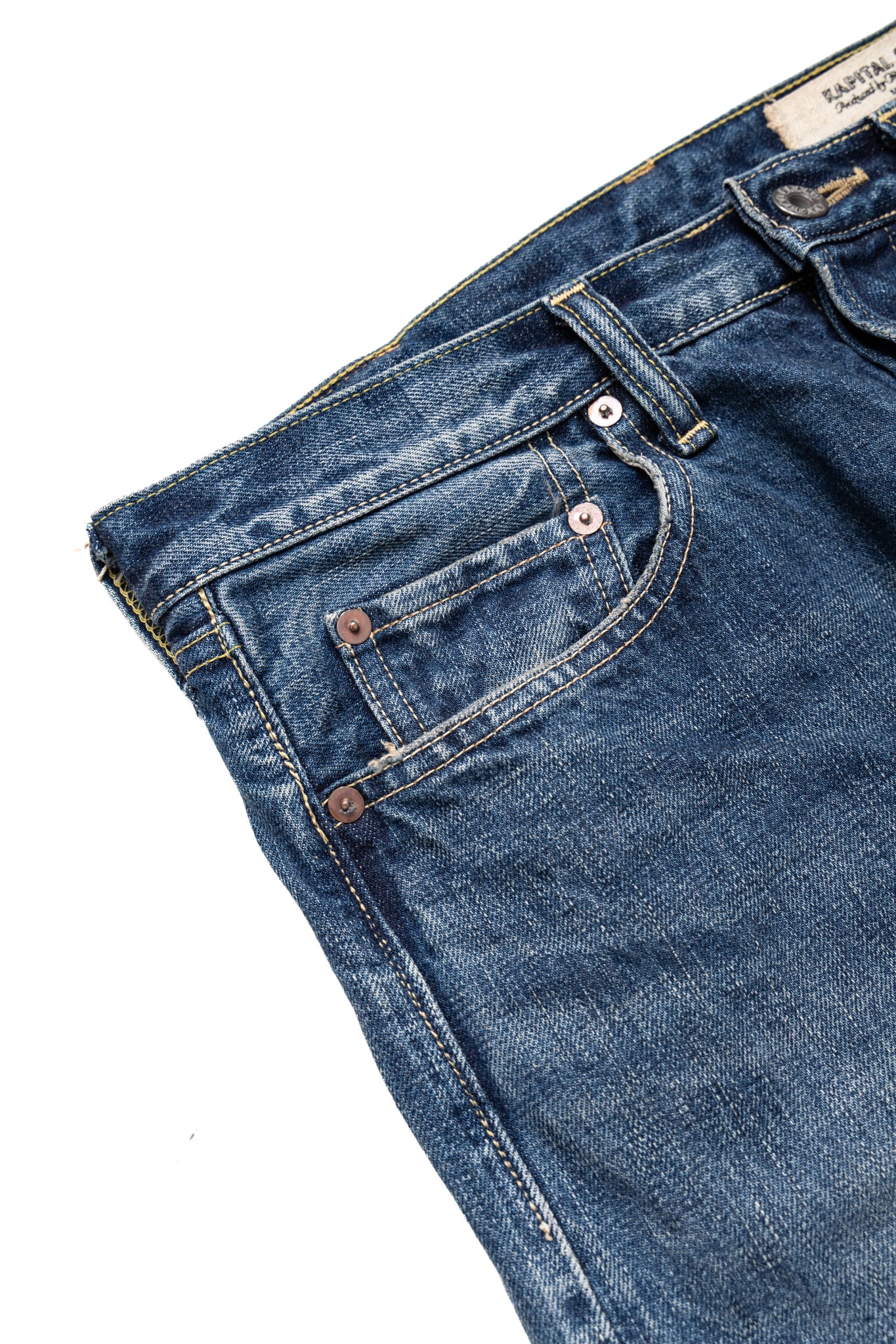 13.5oz Zimbabwe Denim 5P MONKEY CISCO - Faded Indigo