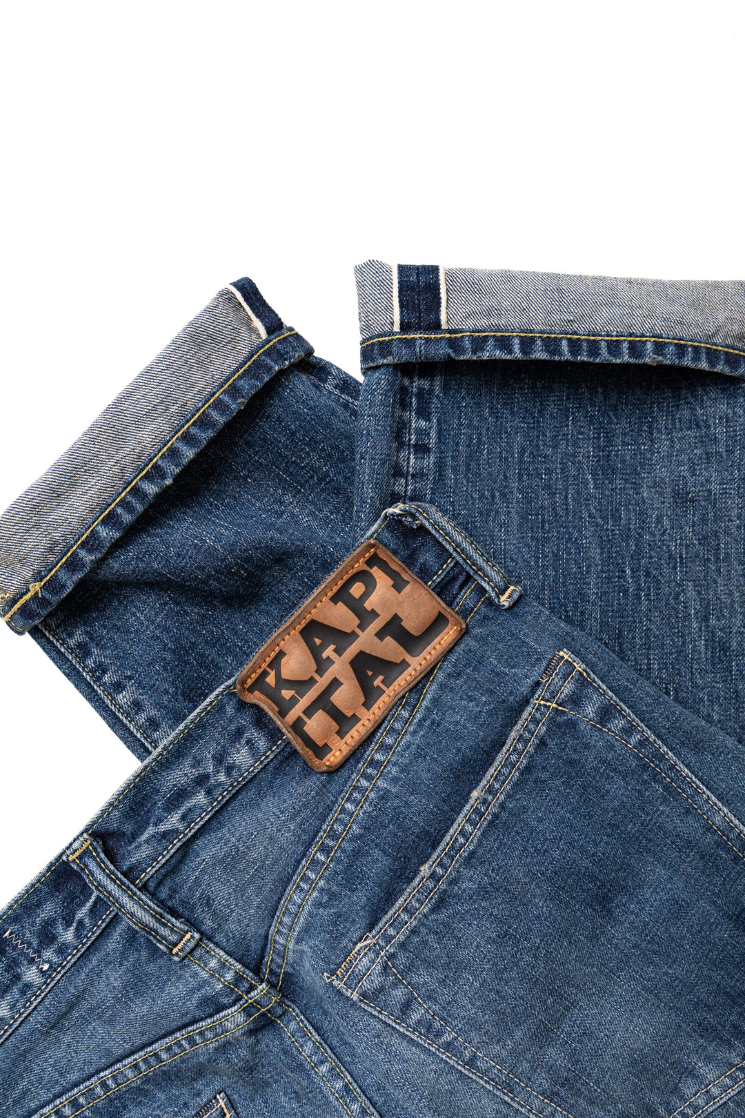 Kapital 13.5oz Zimbabwe Denim 5P MONKEY CISCO - Faded Indigo