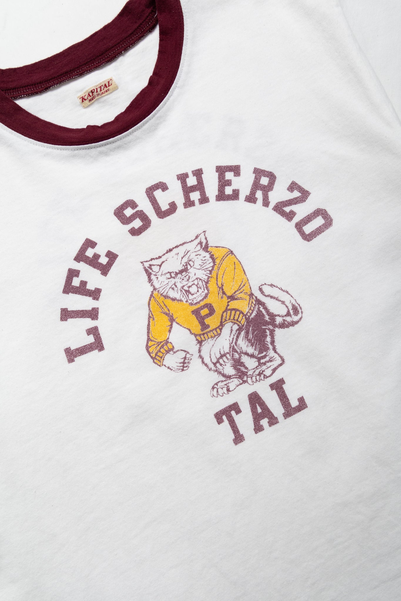 20/- Jersey RINGER T (College CAPITAL) - White