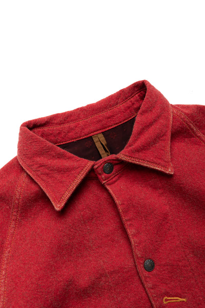 Twill Aging Wool CACTUS Coverall - Fade Red
