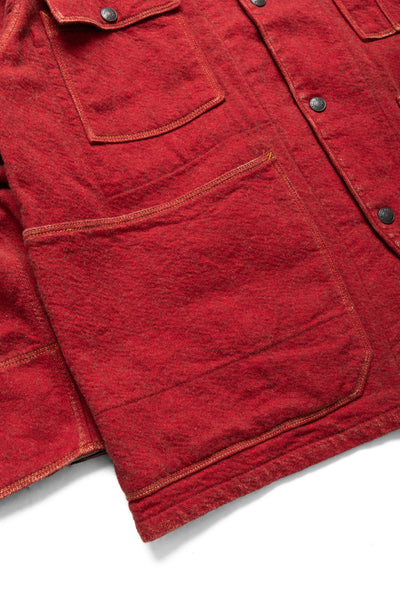 Twill Aging Wool CACTUS Coverall - Fade Red