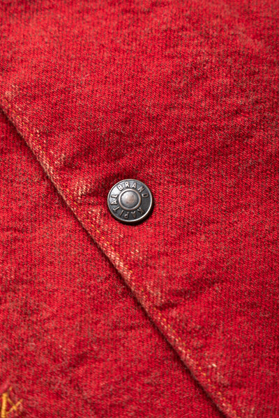 Twill Aging Wool CACTUS Coverall - Fade Red