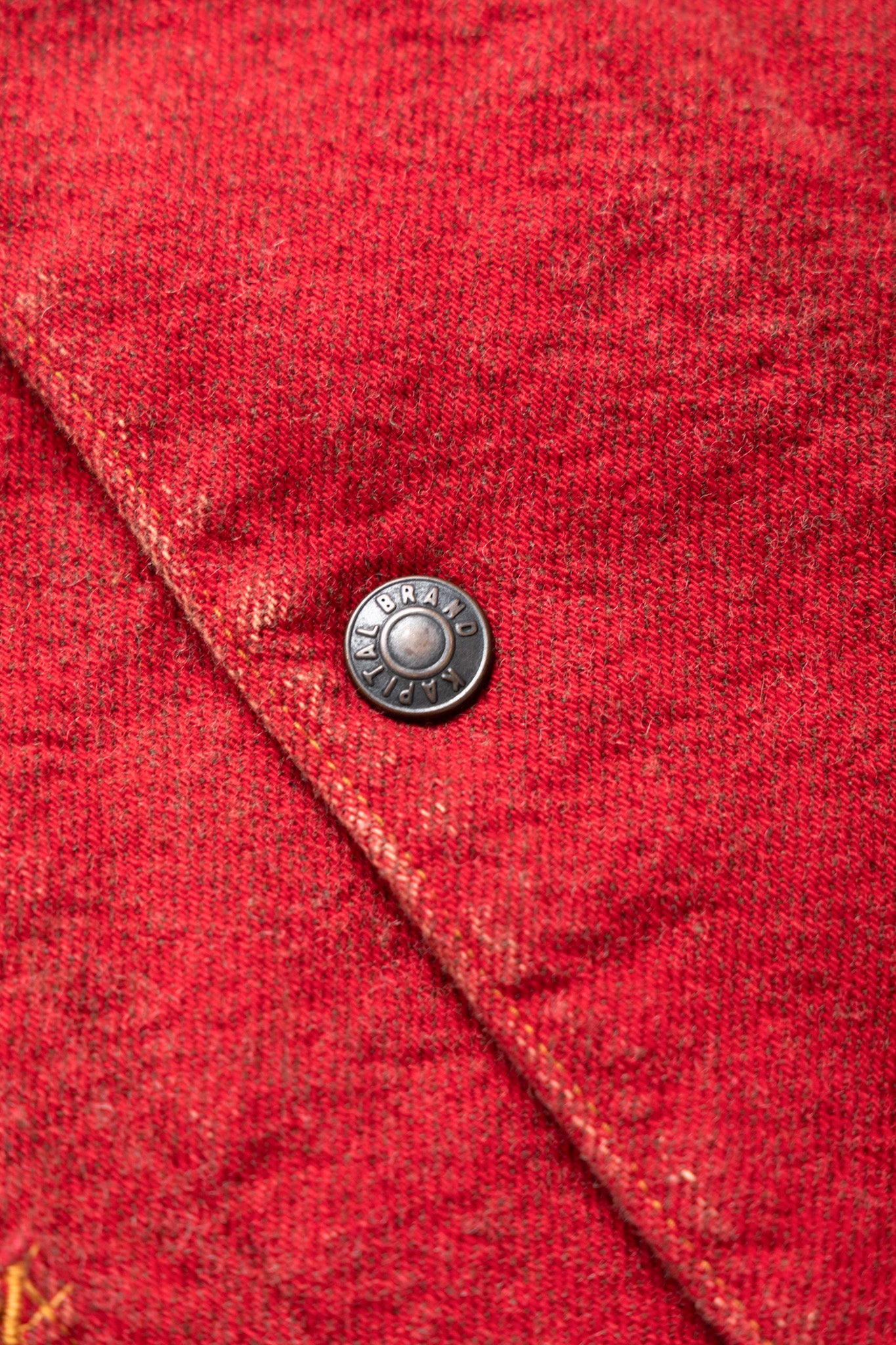 Twill Aging Wool CACTUS Coverall - Fade Red