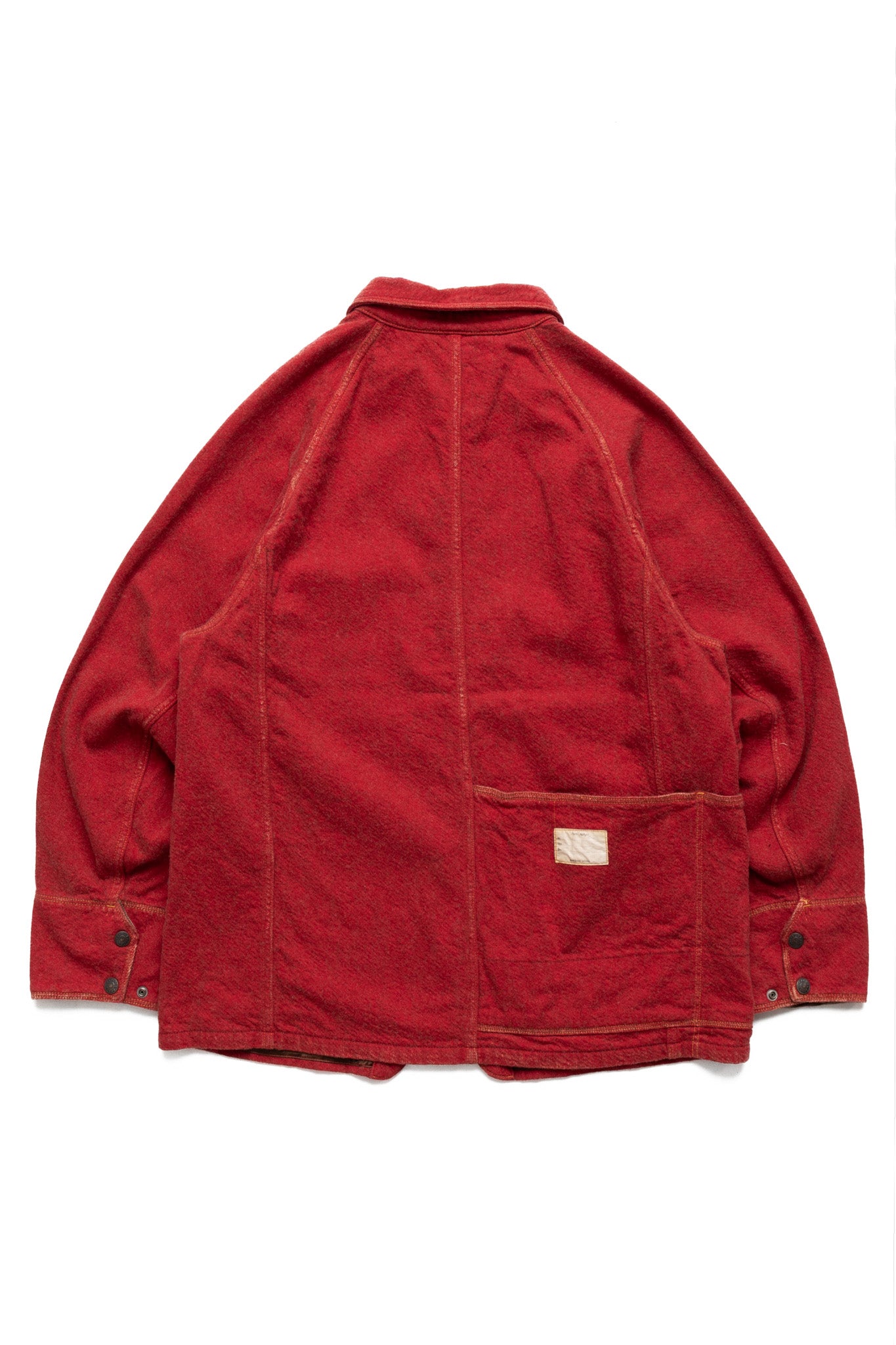 Twill Aging Wool CACTUS Coverall - Fade Red