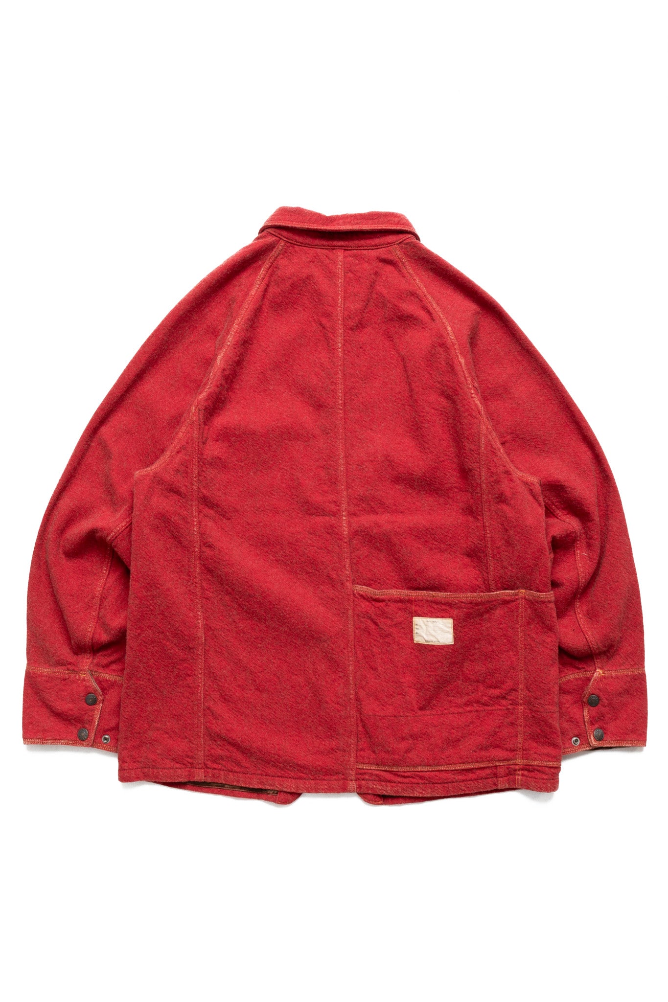Twill Aging Wool CACTUS Coverall - Fade Red