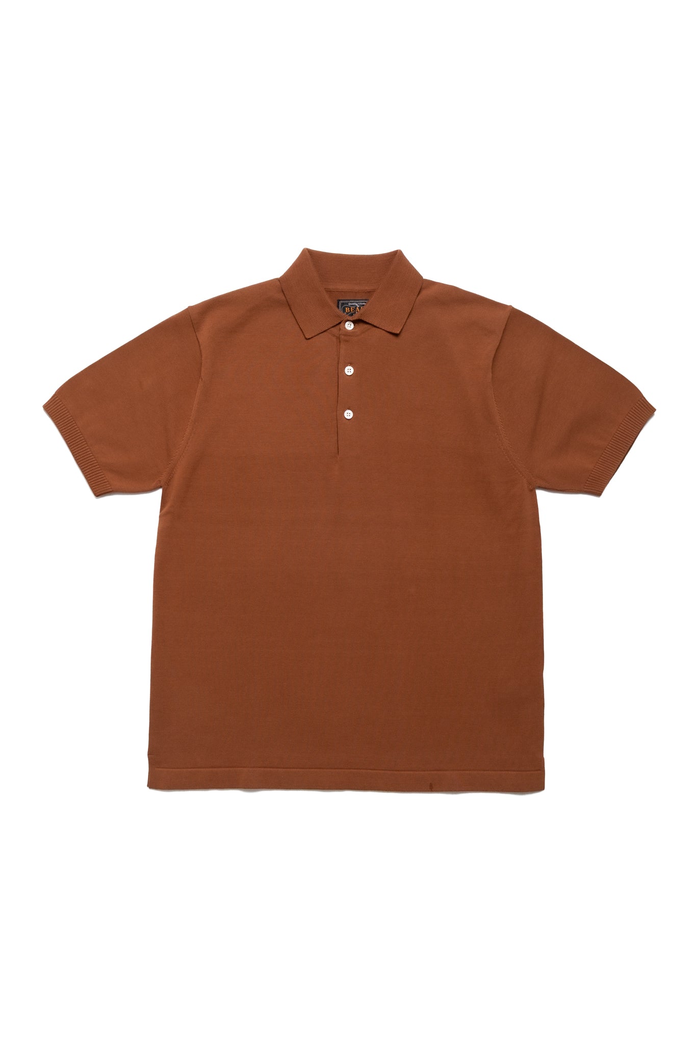 Knit Polo 12G - Brown