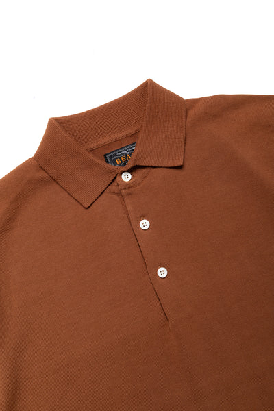 Knit Polo 12G - Brown