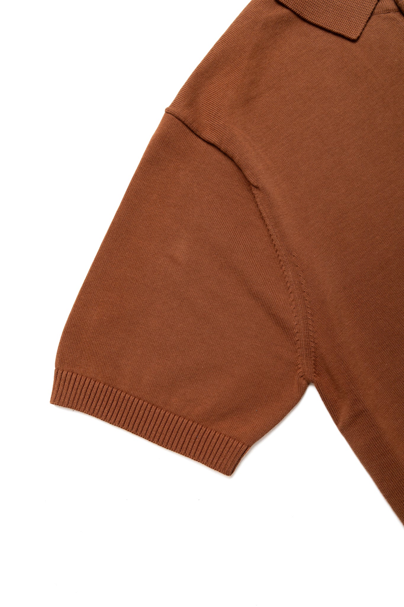 Knit Polo 12G - Brown